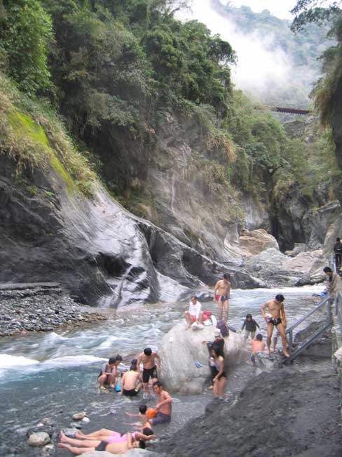 Wen Shan hot spring in Tarako Gorge, Taiwan