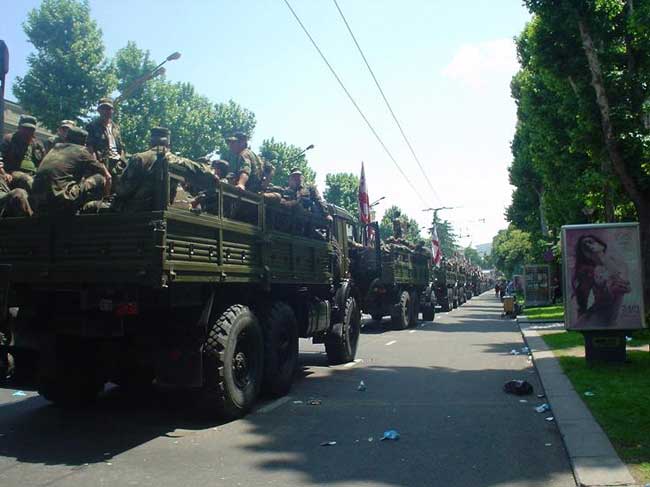 Independence Day parade in Tbilisi