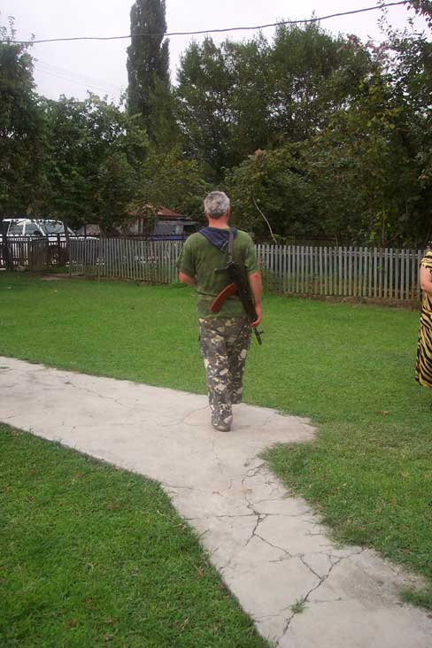 Local militia in the breakaway territory of Abkhazia