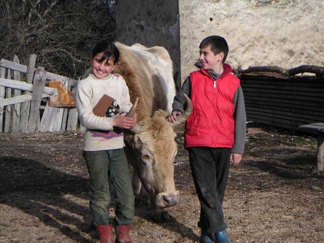 Svaneti - this region is only accessible a portion of the year because of snowfall, and a military escort is sometimes in place because of bandits. These two proved harmless.